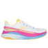 Chaussures Running Skechers De Max Cushioning Propulsion Blanc/Orange Femme