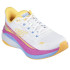 Chaussures Running Skechers De Max Cushioning Propulsion Blanc/Orange Femme
