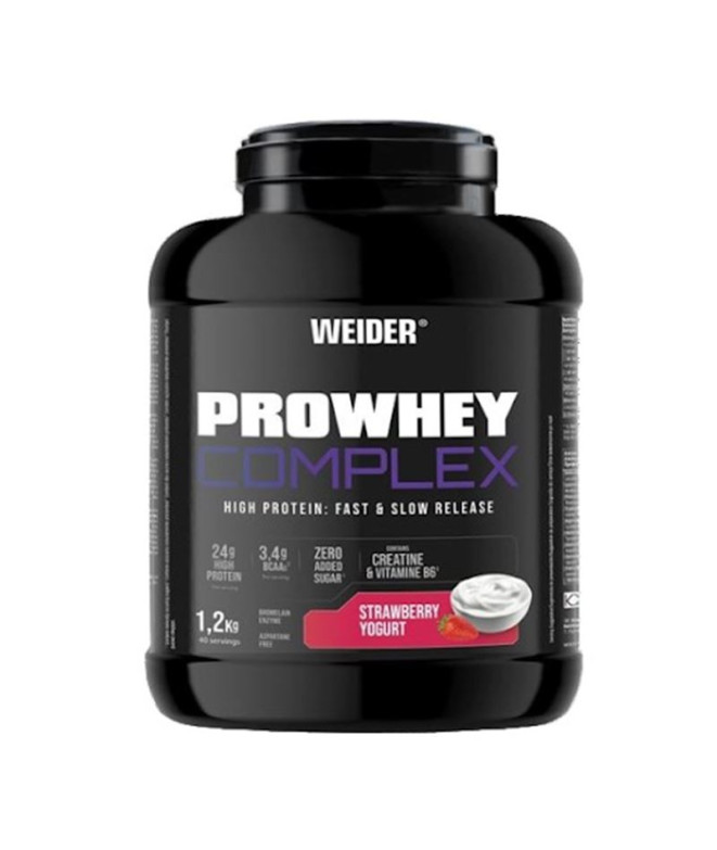 Pro Whey Complex Weider Fraise-Yogourt 1,2 Kg