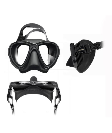 Kit de Masque Cressi Quantum+Itaca Ultra Gris/Noir