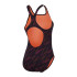 Maillot de bain Natation Speedo Femme de Hyperboom Allover Medalist Noir/Pourpre/Rouge