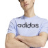T-shirt adidas Homme Essentials Single Jersey Linear Logo brodé Bleu