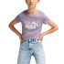T-shirt Décontracté Fille Puma Ess Logo Tee G Pale Plum