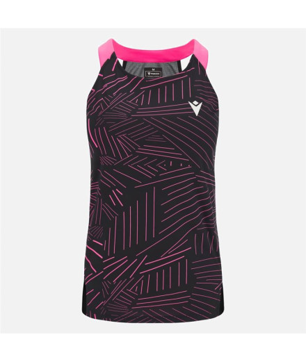 T-shirt Pádel de Macron Prime Cd Iciar Black/Pink Femme