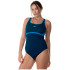 Maillot de bain Natation de Aquarapid Costume Intero Bleu Femme