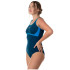 Maillot de bain Natation de Aquarapid Costume Intero Bleu Femme