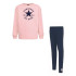 Survêtement Converse Fille Crewneckegging Rose/Bleu