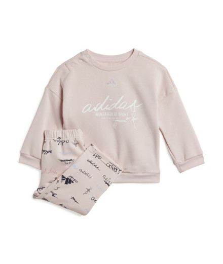 Ensemble adidas Enfant Brand Love Jogger Rose