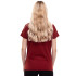 T-shirt Décontracté Femme par Puma Essentials+ Script Vinotinto