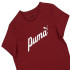 T-shirt Décontracté Femme par Puma Essentials+ Script Vinotinto