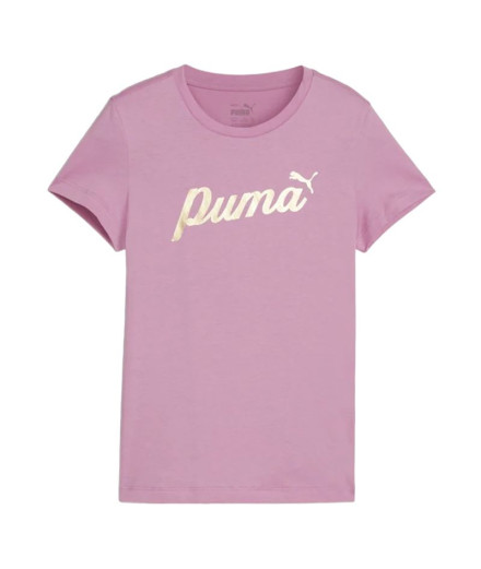 T-shirt Décontracté Fille by Puma Essentials+ Script...