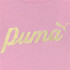 T-shirt Décontracté Fille by Puma Essentials+ Script Metallic G Pink