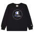 T-shirt Champion Homme Manches longues Crewneck Noir