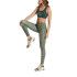 Collants Fitness Femme par Ditchil Vibrant Verde Flores