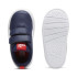 Chaussures Puma Courtflex V3 V Enfant Marine Blanc Rouge