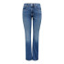 Pantalons Only Onleverly Mw Flared D Cro187 Medium Blue Denim Femme
