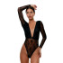 Body Noir Limba Manches longues Sade Noir
