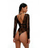 Body Noir Limba Manches longues Sade Noir