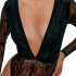 Body Noir Limba Manches longues Sade Noir