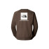 Sweat Montagne The North Face by Raglan Box Nse Crew Smokey Brown Homme