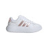 Chaussures Court Femme Adidas Grand Platform Nuage blanc / Rose Met Sand