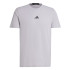 T-shirt Fitness Homme by Adidas D4T Workout Gloria Gris Mel