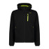 Veste Montagne CMP Homme de Softshell Noir/Acide
