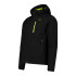 Veste Montagne CMP Homme de Softshell Noir/Acide