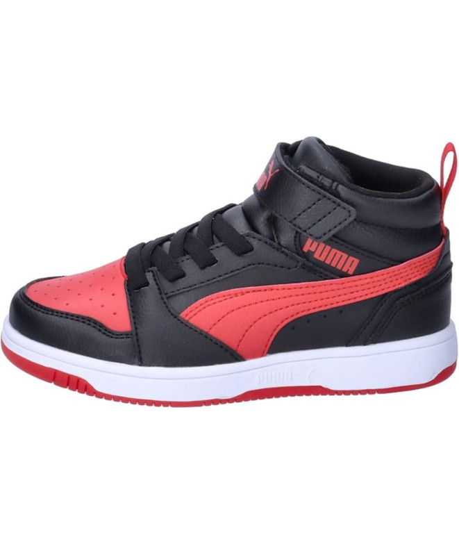 Chaussures Puma Rebound V6 Mid Black For Black/Red
