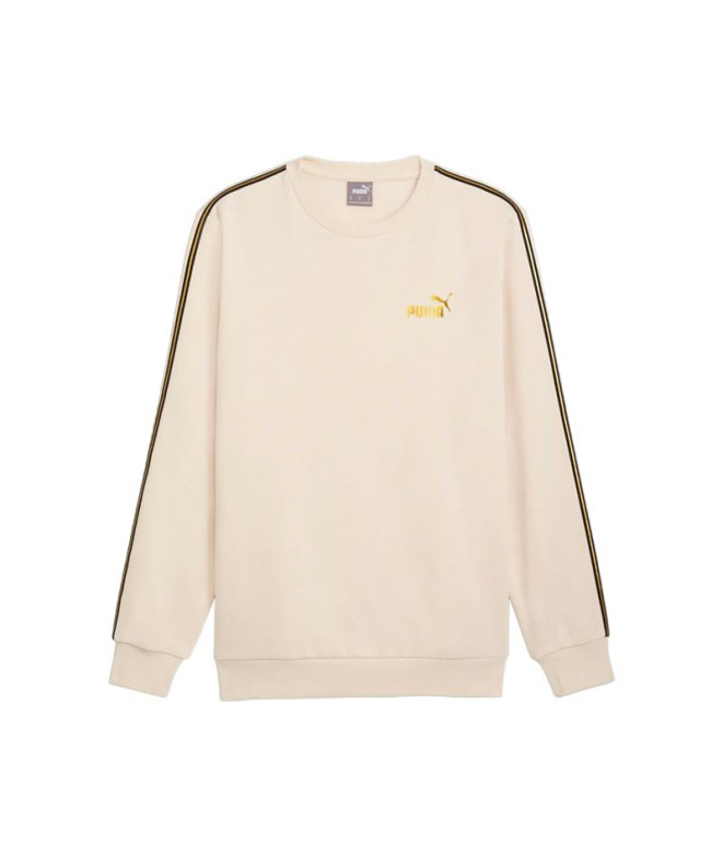 Sweat Homme Puma Ess Tape Minimal Gold Crew Fl...