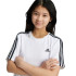 T-shirt adidas Fille Essentials 3-Stripes Coton Loose Fit Blanc/Noir