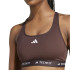 Brassiere de sport Fitness adidas Femme de Techfit Medium Support Brown