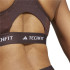 Brassiere de sport Fitness adidas Femme de Techfit Medium Support Brown