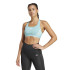 Brassiere de sport Fitness adidas Femme de Powerreact Train 3Stipes Bleu
