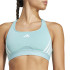 Brassiere de sport Fitness adidas Femme de Powerreact Train 3Stipes Bleu