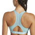 Brassiere de sport Fitness adidas Femme de Powerreact Train 3Stipes Bleu