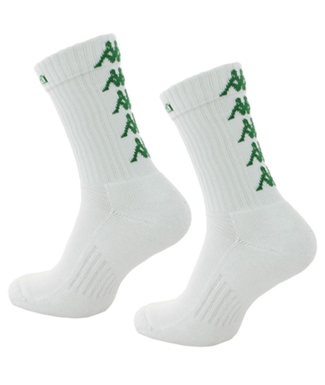 Chaussettes Kappa Eleno 3pack Blanc Vert