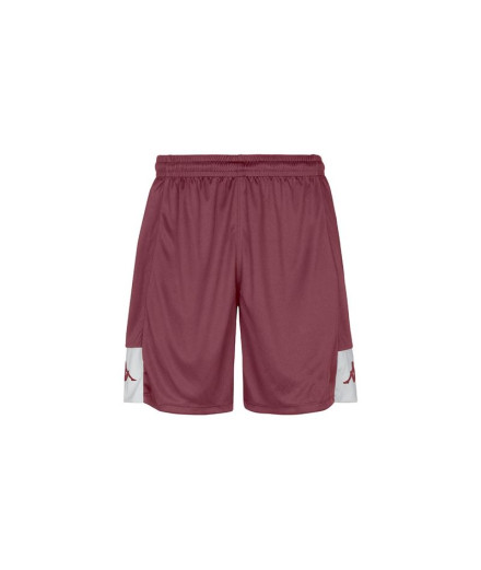 Pantalons football Kappa de Daggo Granata Rouge/Blanc