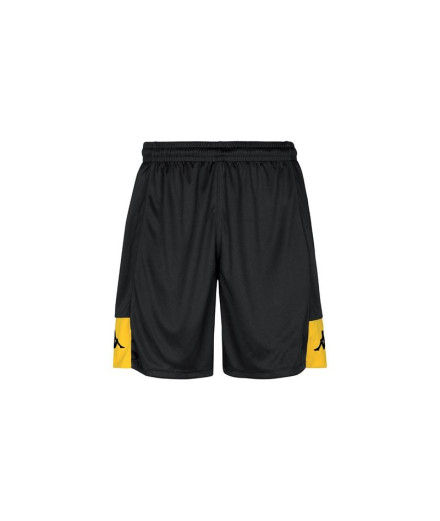 Pantalons football Kappa de Daggo Chrome noir/jaune