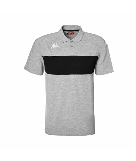 Polo Kappa Homme Dianetti Gris/Noir