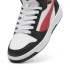 Chaussures Enfant Puma Rebound V6 Mid Noir/Blanc/Rouge