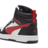 Chaussures Enfant Puma Rebound V6 Mid Noir/Blanc/Rouge