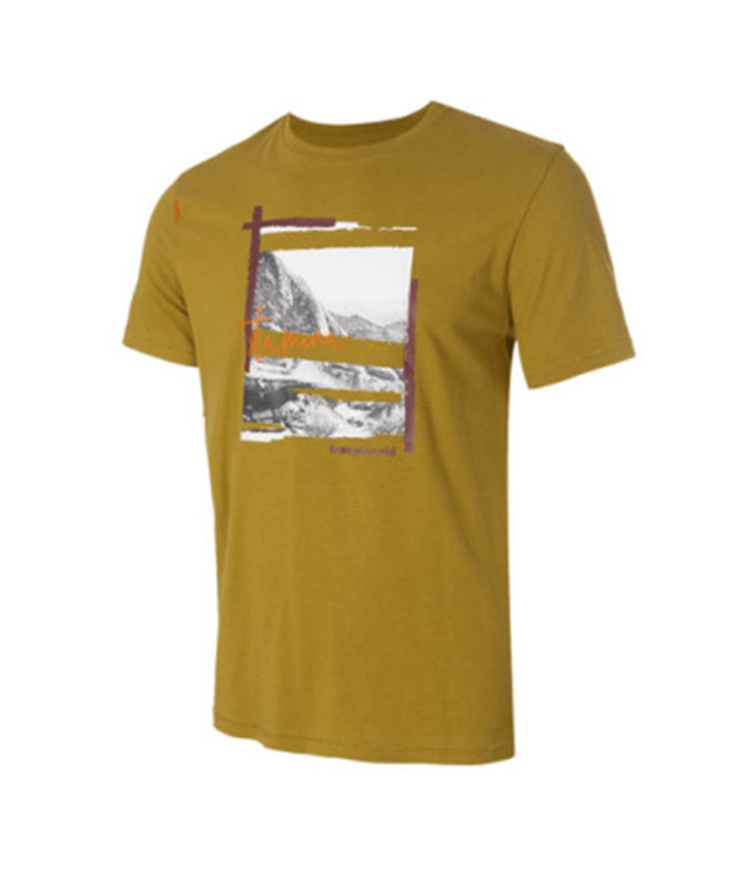 T-shirt Trangoworld Homme Stamina Olive écru