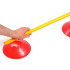 Set Support Zastor 50 Cônes Avec Piques Ag-505C Orange/Rouge/Jaune/Vert/Bleu Pack