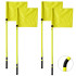 Set Zastor 4 Euro Bannières d'angle flexibles Jaune Pack