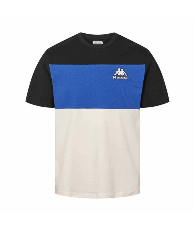 T-shirt Kappa Homme Fizio Tee Milk Blanc/Bleu...