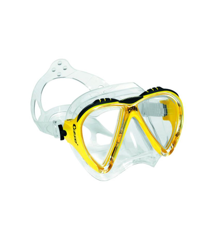 Masque de plongée Cressi Lince 2 Transparent/Jaune