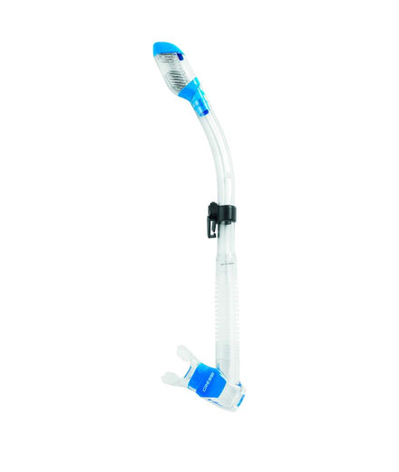 Tuyau de plongée Cressi Dry Enfant Transparent/Bleu