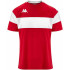 T-shirt football Kappa Enfant de Dareto Rouge/Blanc