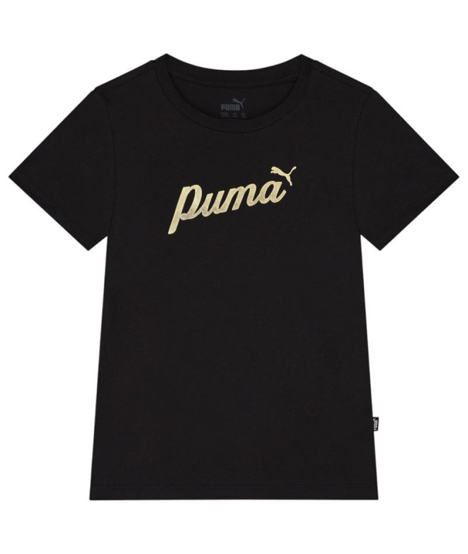 T-shirt Décontracté Puma Ess+ Script Metallic G...